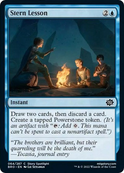 Stern Lesson (The Brothers' War) Light Play Foil