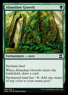 Abundant Growth (Eternal Masters) Heavy Play Foil