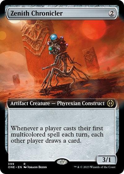 Zenith Chronicler (Extended Art) (Phyrexia: All Will Be One) Near Mint Foil