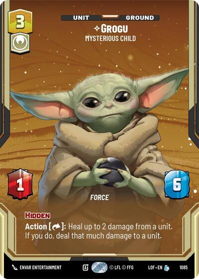 Grogu Mysterious Child (Prestige Foil) (Legends of the Force) Near Mint Foil