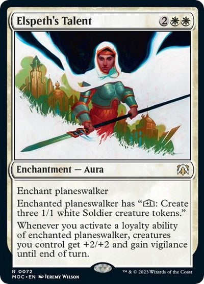 Elspeth's Talent (Commander: March of the Machine) Near Mint Foil