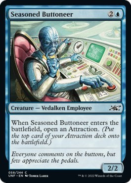 Seasoned Buttoneer (Unfinity) Light Play Foil