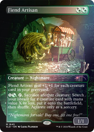 Fiend Artisan (Rainbow Foil) (Secret Lair) Light Play Foil