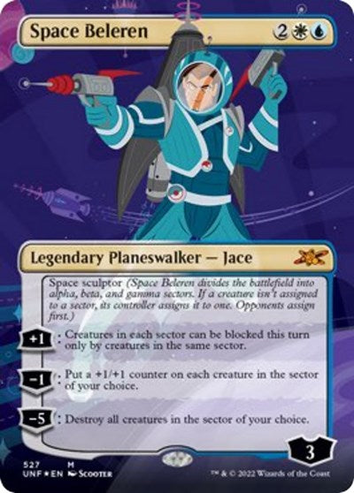 Space Beleren (Borderless) (Galaxy Foil) (Unfinity) Light Play Foil
