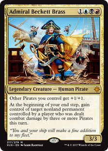 Admiral Beckett Brass (Ixalan) Damaged / Poor Foil