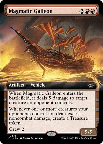 Magmatic Galleon (Extended Art) (The Lost Caverns of Ixalan) Near Mint
