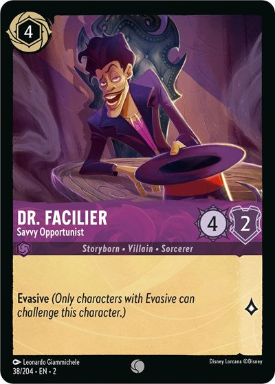 Dr. Facilier - Savvy Opportunist (Rise of the Floodborn) Near Mint Cold Foil