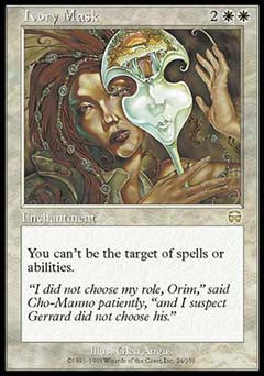 Ivory Mask (Mercadian Masques) Medium Play