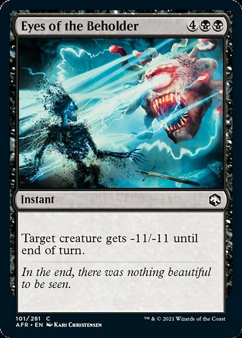 Eyes of the Beholder (Adventures in the Forgotten Realms) Light Play Foil