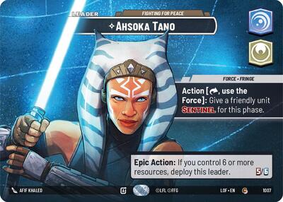 Ahsoka Tano Fighting For Peace (Showcase) (Legends of the Force) Near Mint Foil