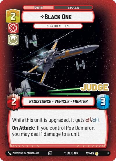 Black One Straight At Them (Judge Promos) Near Mint Foil