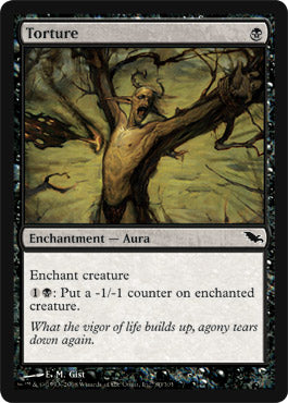 Torture (Shadowmoor) Light Play Foil