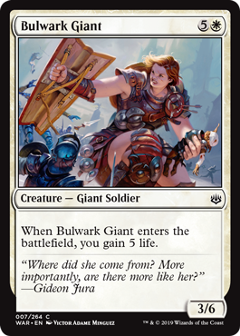 Bulwark Giant (War of the Spark) Light Play Foil