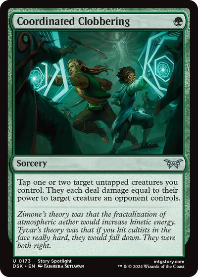 Coordinated Clobbering (Duskmourn: House of Horror) Near Mint