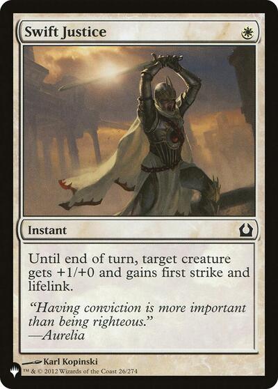 Swift Justice (The List) Near Mint