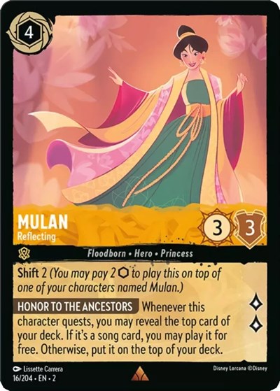 Mulan - Reflecting (Rise of the Floodborn) Near Mint