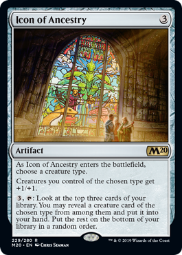 Icon of Ancestry (Magic 2020 Core Set) Near Mint