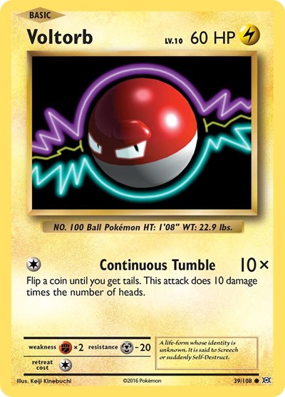 Voltorb (XY - Evolutions) Light Play
