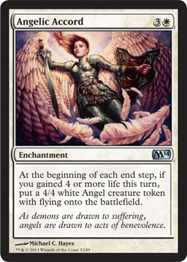 Angelic Accord (Magic 2014 Core Set) Damaged / Poor