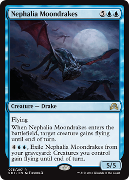 Nephalia Moondrakes (Shadows Over Innistrad) Light Play Foil
