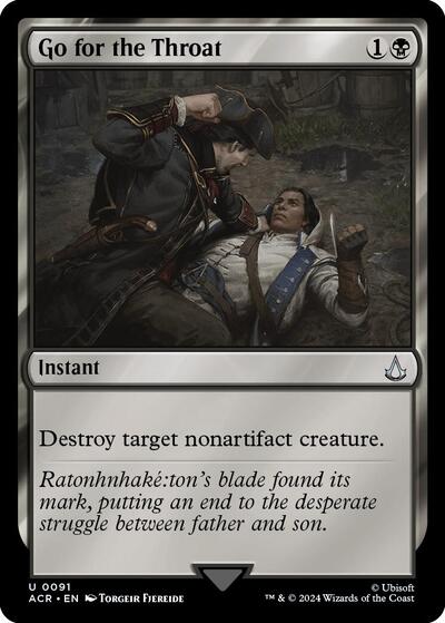 Go for the Throat (Universes Beyond: Assassin's Creed) Medium Play Foil