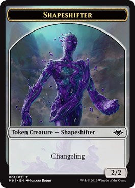 Shapeshifter (001) / Construct (017) Double-sided Token (Modern Horizons) Near Mint