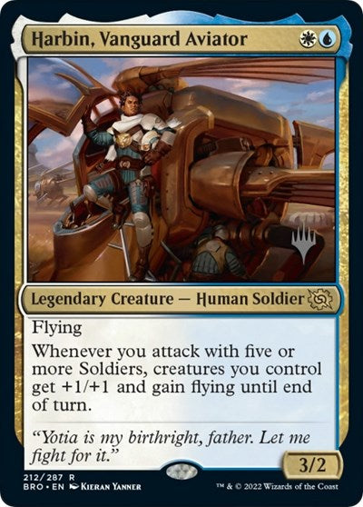 Harbin, Vanguard Aviator (Promo Pack: The Brothers War) Light Play Foil