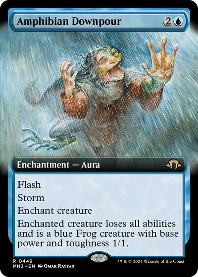 Amphibian Downpour (Extended Art) (Modern Horizons 3) Light Play
