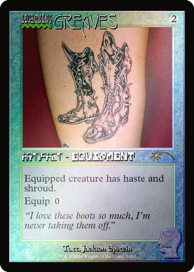 Lightning Greaves (1662) (Rainbow Foil) (Secret Lair) Near Mint Foil