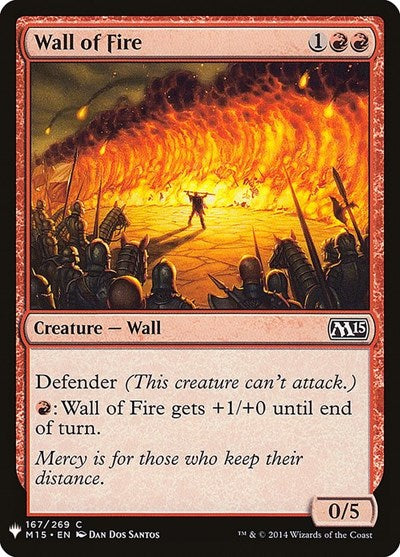 Wall of Fire (Mystery Booster) Near Mint