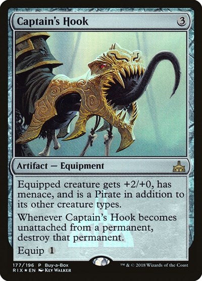 Captain's Hook (Promos: Buy-A-Box) Medium Play Foil