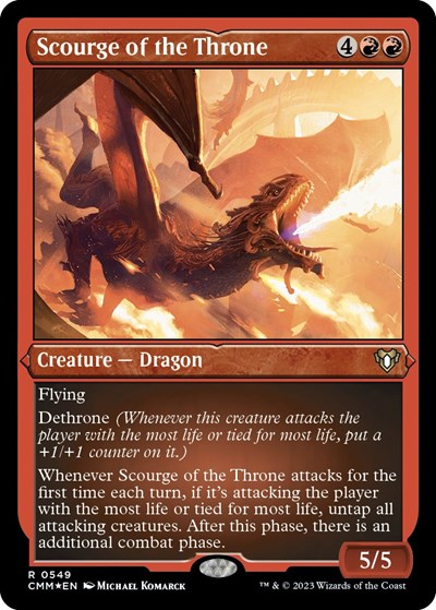 Scourge of the Throne (Foil Etched) (Commander Masters) Near Mint Foil