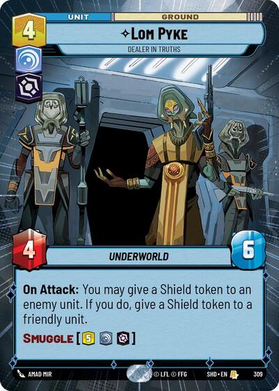 Lom Pyke Dealer in Truths (Hyperspace) (Shadows of the Galaxy) Near Mint