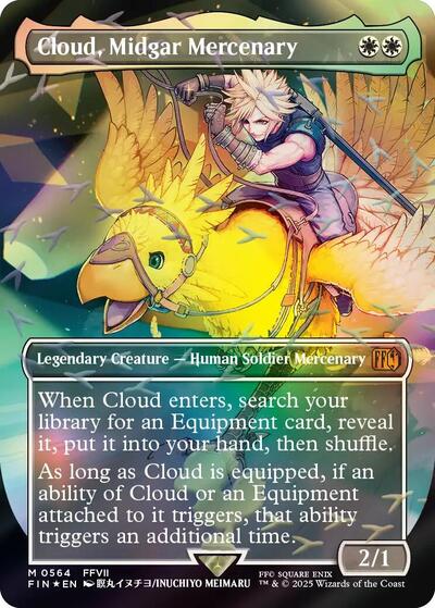 Cloud  Midgar Mercenary  Borderless   Chocobo Track Foil|0|0|0.00