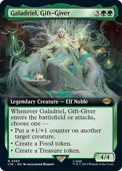 Galadriel, Gift-Giver (Extended Art) (Universes Beyond: The Lord of the Rings: Tales of Middle-earth) Light Play