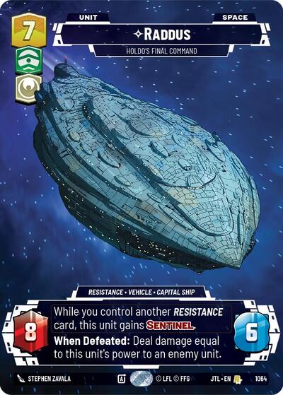 Raddus Holdo's Final Command (Prestige Foil) (Jump to Lightspeed) Near Mint Foil
