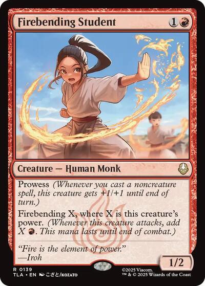 Firebending Student (Avatar: The Last Airbender) Near Mint Foil