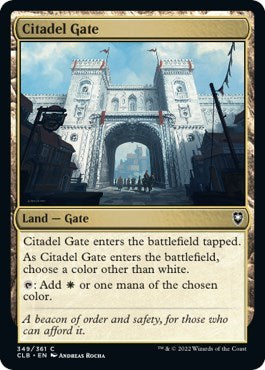 Citadel Gate (Commander Legends: Battle for Baldur's Gate) Light Play Foil