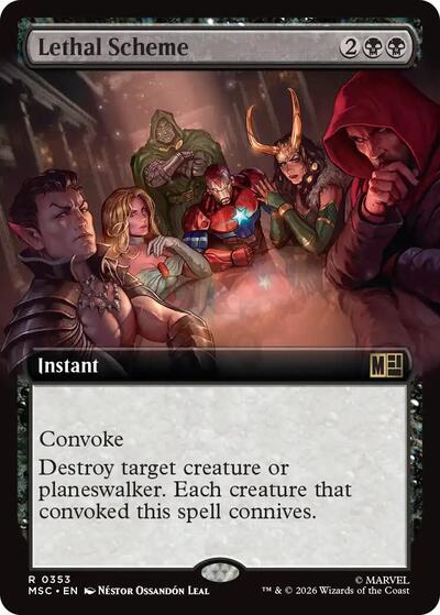 Lethal Scheme (Extended Art) (Commander: Marvel Super Heroes) Near Mint