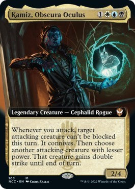 Kamiz, Obscura Oculus (Extended Art) (Commander: Streets of New Capenna) Light Play Foil