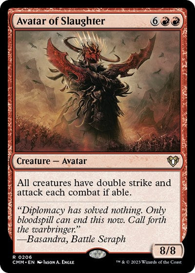 Avatar of Slaughter (Commander Masters) Near Mint Foil
