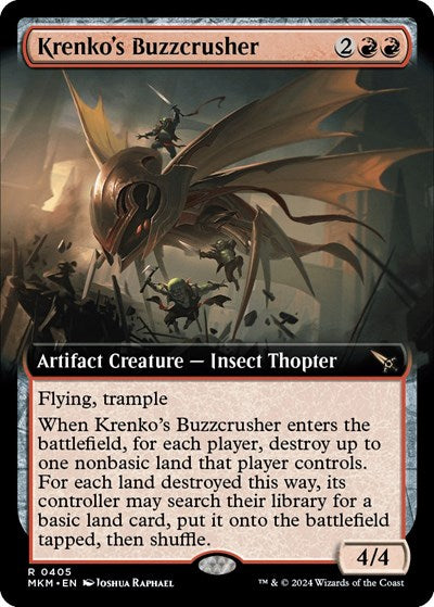 Krenko's Buzzcrusher (Extended Art) (Murders at Karlov Manor) Light Play Foil