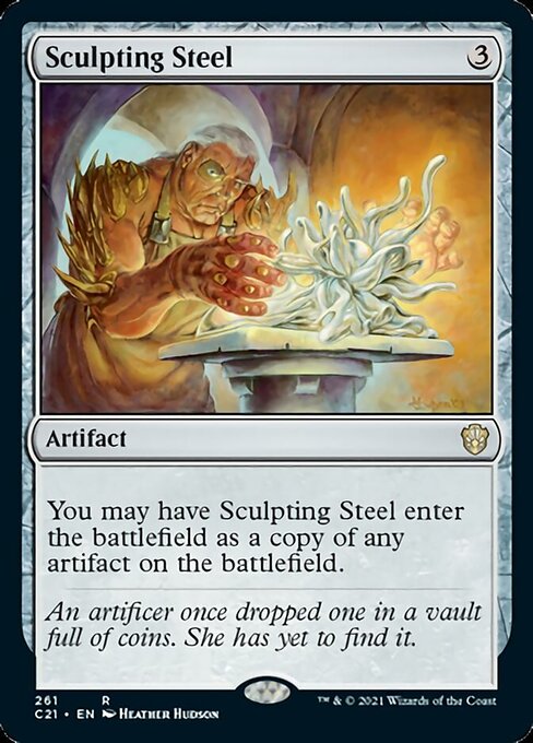 Sculpting Steel (Commander 2021 Strixhaven) Medium Play