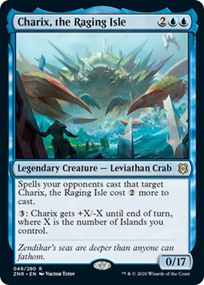 Charix, the Raging Isle (Promo Pack: Zendikar Rising) Light Play