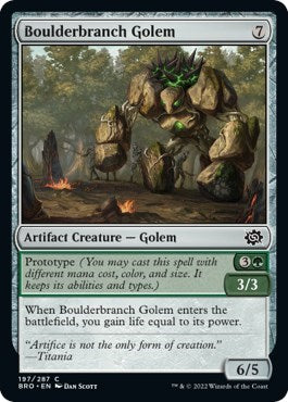 Boulderbranch Golem (The Brothers' War) Medium Play