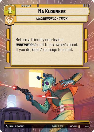 Ma Klounkee (Hyperspace) (Shadows of the Galaxy) Near Mint Foil
