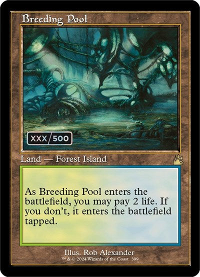 Breeding Pool (Retro Frame) (Serial Numbered) (Ravnica Remastered) Near Mint Foil