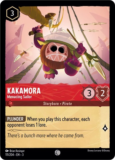 Kakamora - Menacing Sailor (Into the Inklands) Near Mint Cold Foil