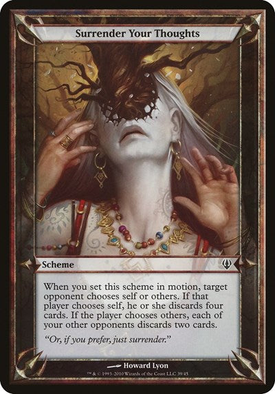 Surrender Your Thoughts (Archenemy) (Oversize Cards) Near Mint
