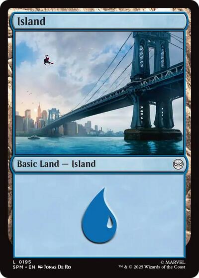 Island (0195) (Marvel's Spider-Man) Light Play Foil